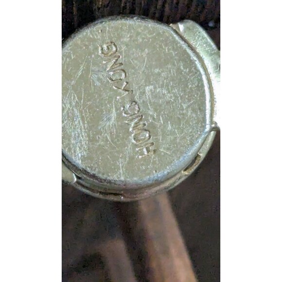 Vintage Hong Kong Crystal Bead Necklace Clear & Gold-Tone 22” Elegant Jewelry - Picture 4 of 6